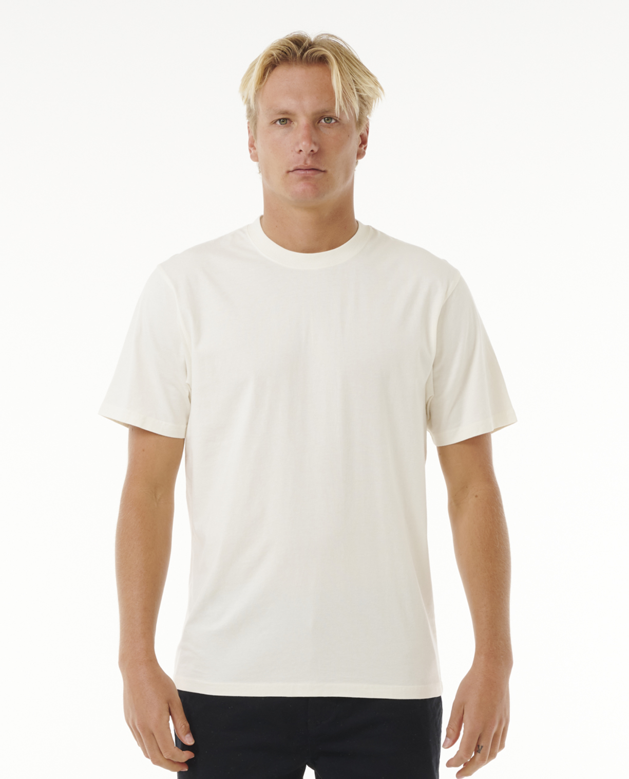 Rip Curl Plain Wash Tee in BONE