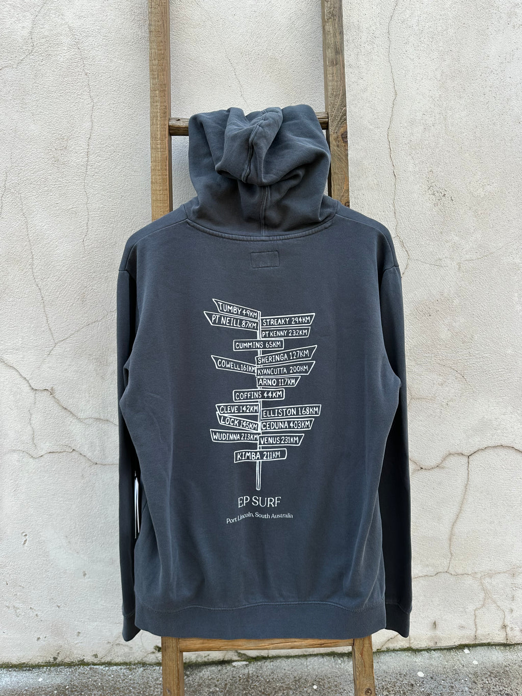 EP SURF Mens Signs Hoody - Washed Black