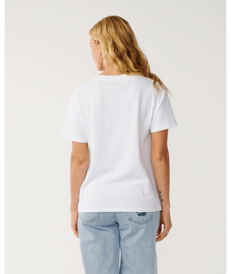 Rip Curl Bossa Nova Relaxed Tee in WHITE