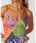 Rip Curl Bossa Nova Shirred Cami in MULTICO