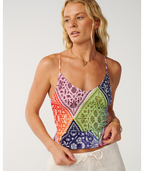 Rip Curl Bossa Nova Shirred Cami in MULTICO