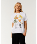 Rip Curl Paraiso Relaxed Tee in Optical White
