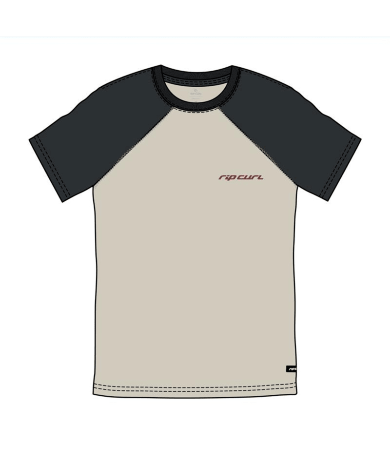 Rip Curl Inner Visions Flogged Tee in BLACK/WHITE