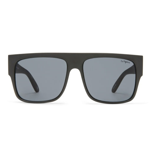 Le Specs BRAVADO MATTE BLACK in SMOKE MONO