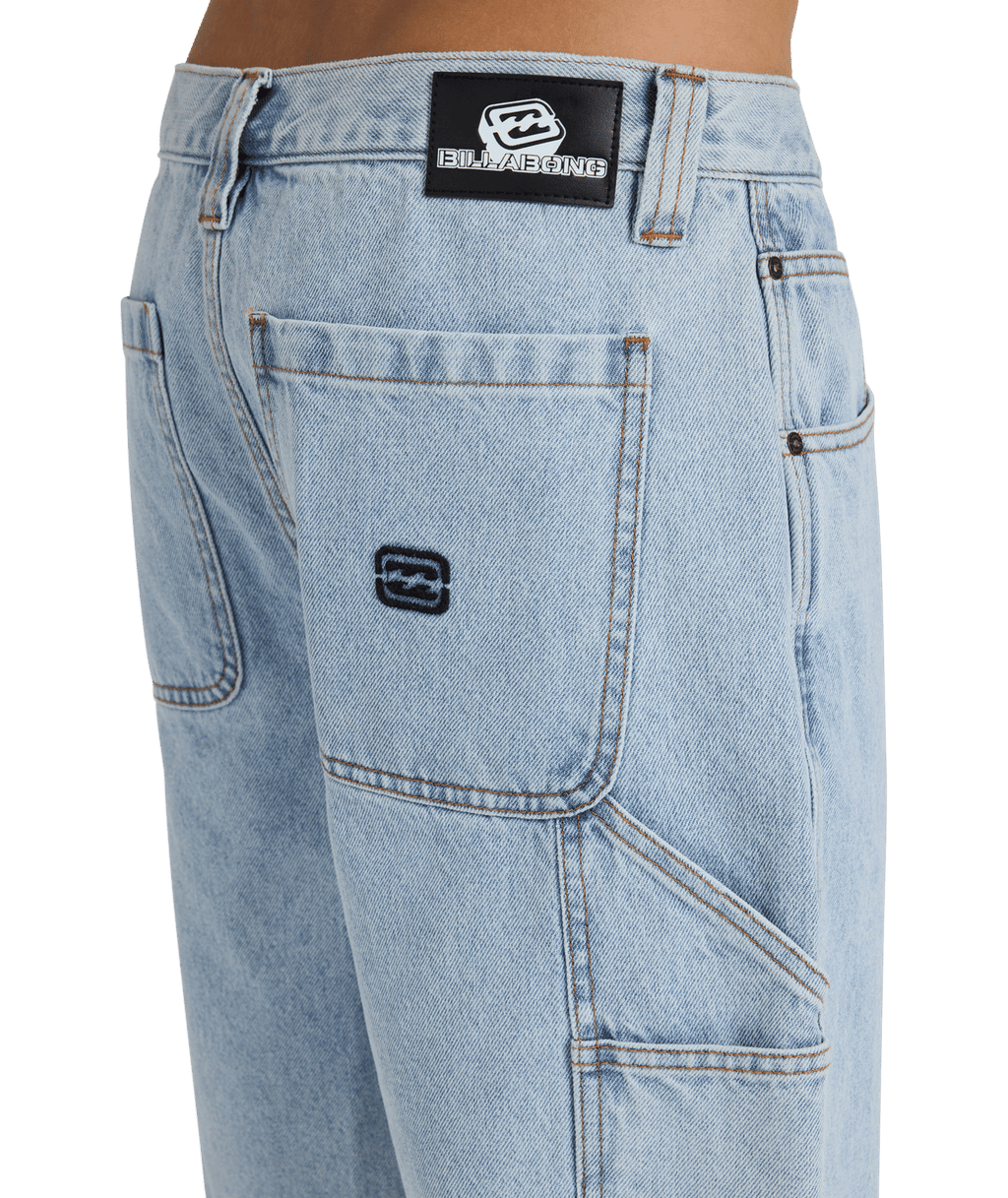 Billabong Mens Bad Dog Workwear Denim Shorts in Washed Indigo