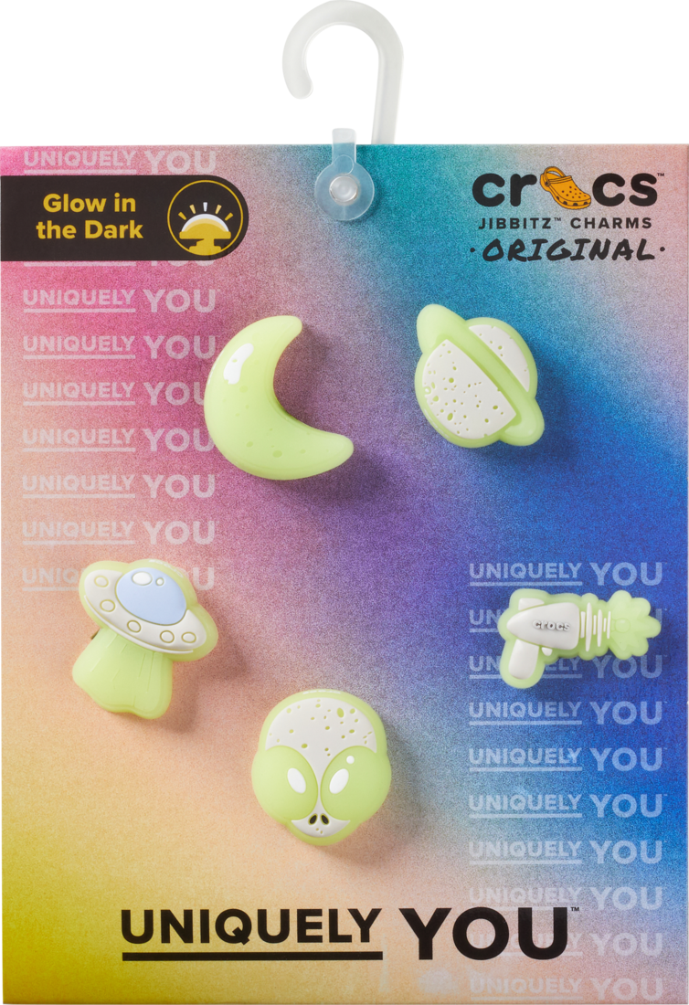 Crocs Glow in the Dark Space 5 Pack