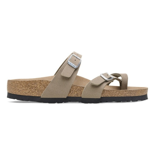 Birkenstock Mayari Vegan Grey Taupe Synthetic Regular in Grey Taupe