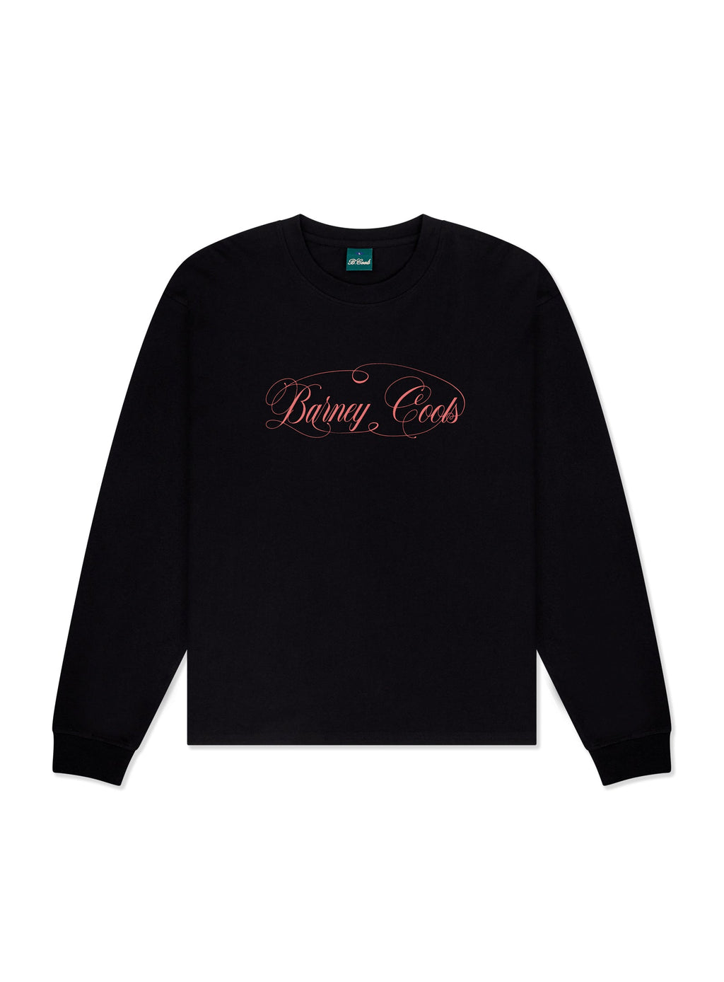 Barney Cools Script Crop Ls T-Shirt Black in Single