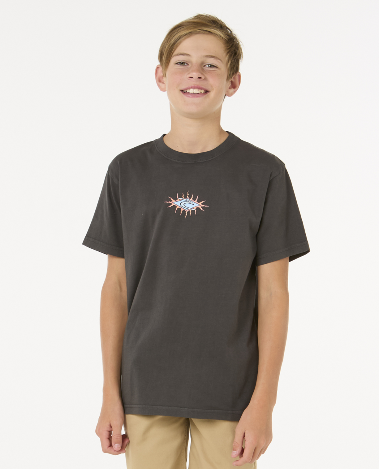 Rip Curl Raw Energy Skull Tee -Boy in WASHED BLACK