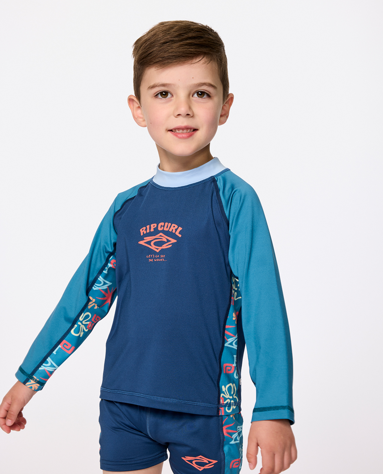 Rip Curl Wave Dayz 2 Piece Set- Boy in LIGHT NAVY