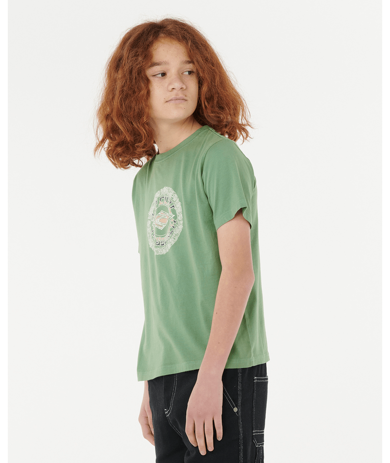 Rip Curl Tropic Daze Mandala Tee -Boy in GRASS GREEN