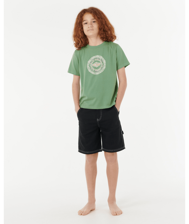 Rip Curl Tropic Daze Mandala Tee -Boy in GRASS GREEN