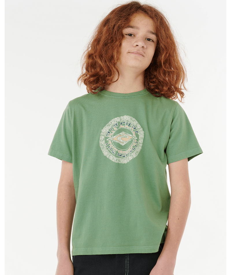 Rip Curl Tropic Daze Mandala Tee -Boy in GRASS GREEN