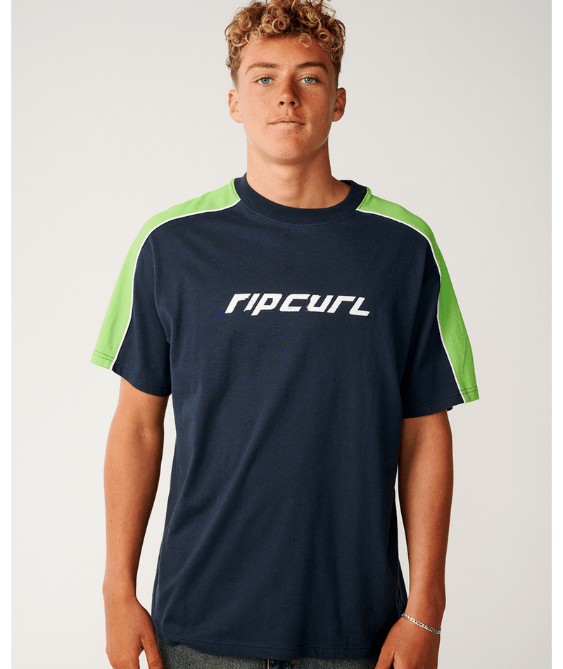 Rip Curl Archive Up Top Panel Tee in DARK NAVY