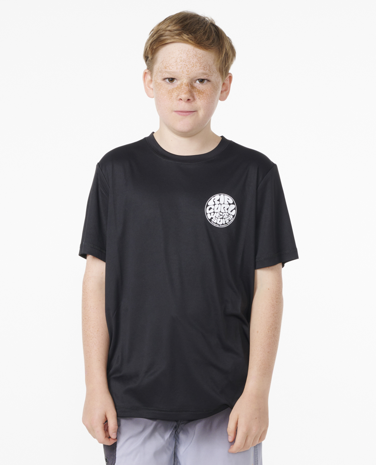 Rip Curl Icons Surflite Upf S/S -Boy in BLACK/WHITE