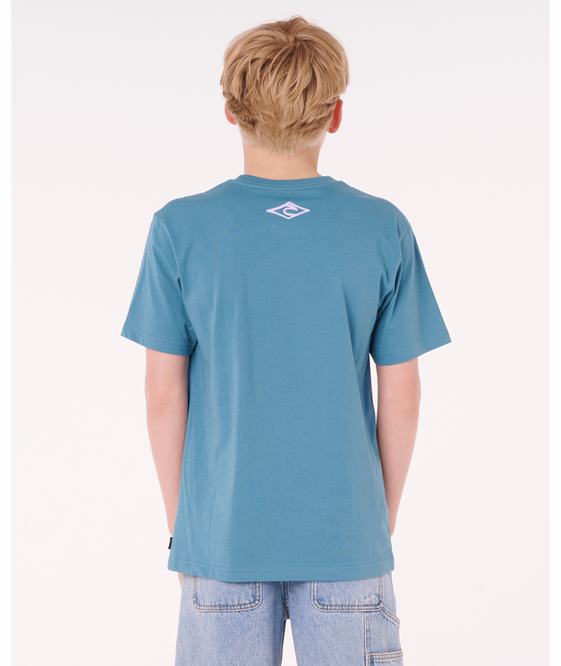 Rip Curl Island Paradiso Logo Tee -Boy in STORM BLUE