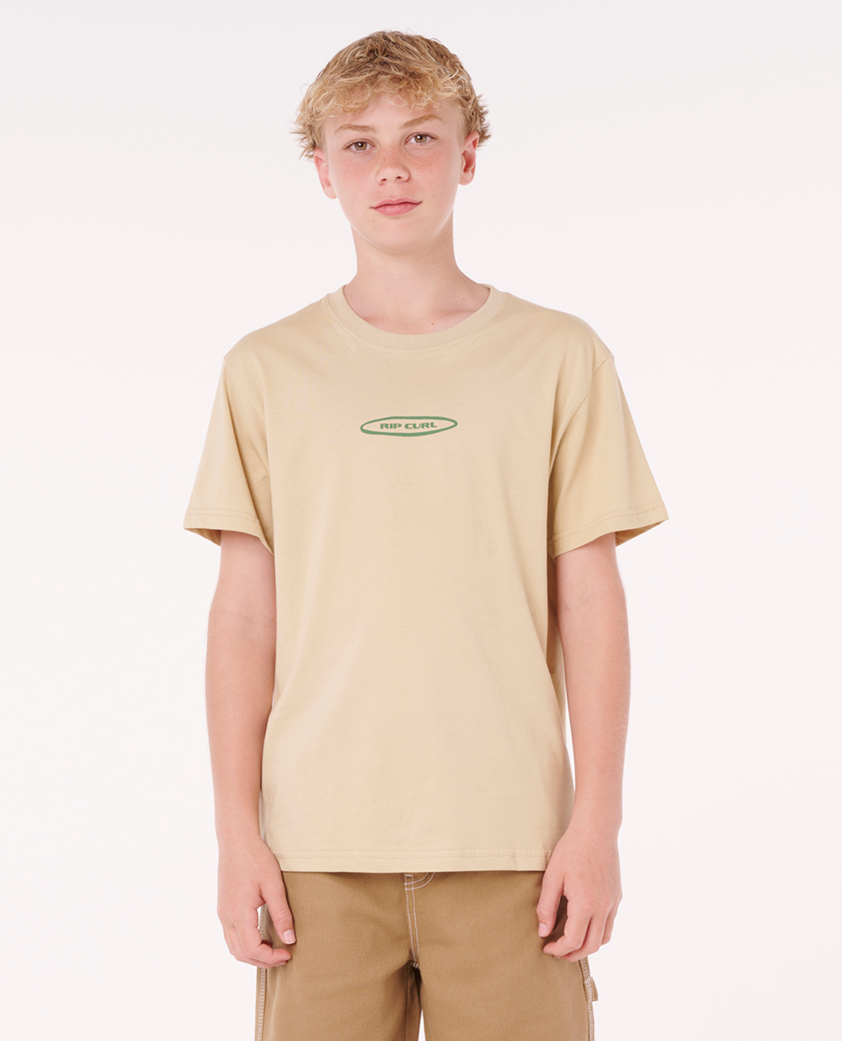 Rip Curl Island Paradiso Art Tee -Boy in KHAKI SAND