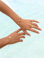 Malakai The Label Sand Dollar Ring in 18k Gold in Single