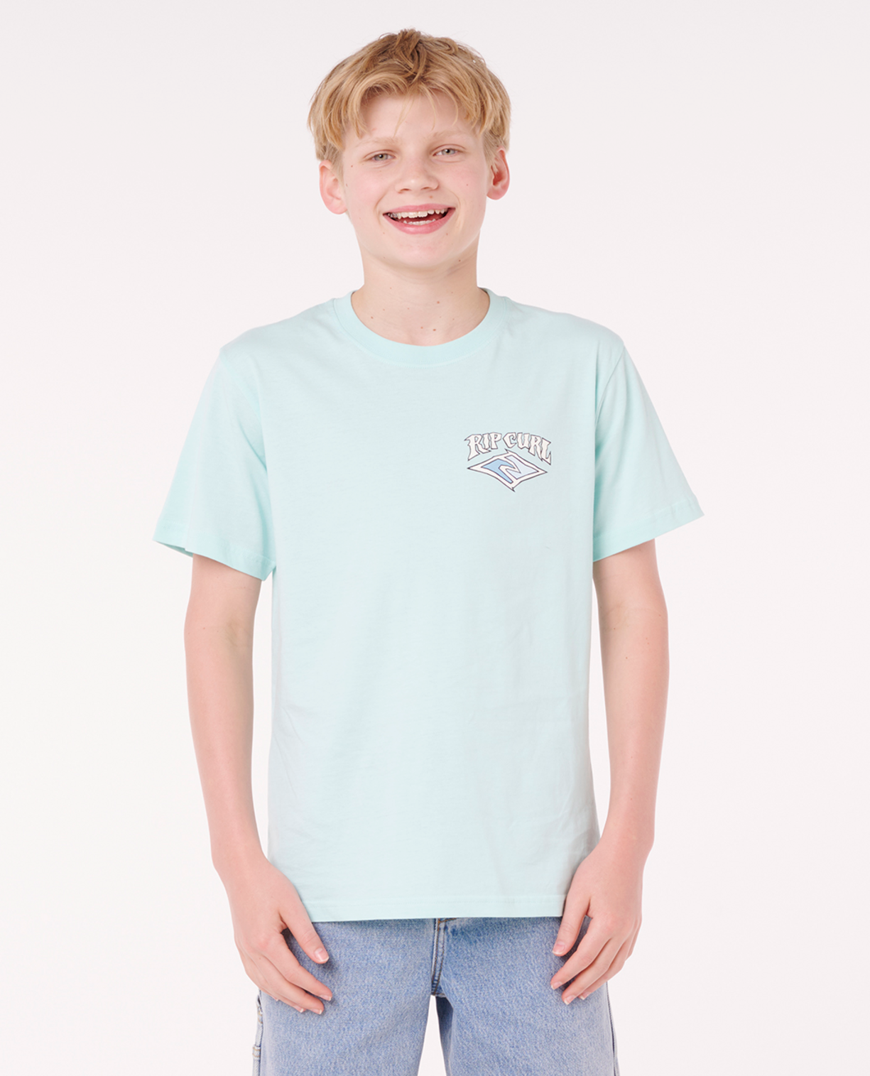 Rip Curl Dazed And Tubed Tee-Boy in LIGHT AQUA