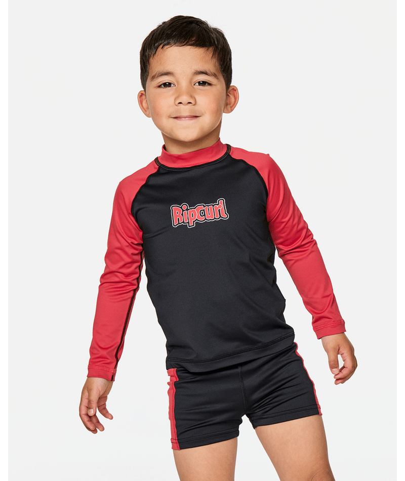 Rip Curl Paddle Out Set Upf L/S-Boy in Washed Red