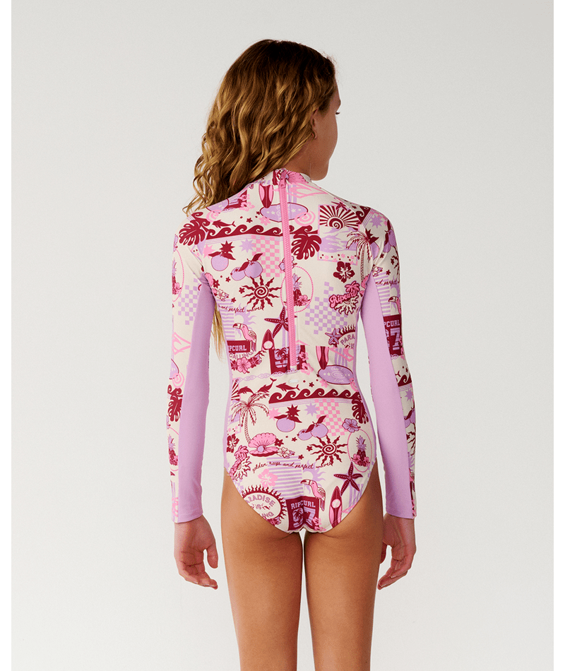 Rip Curl Costa Del Sol Ls Surfsuit-Girl in LILAC