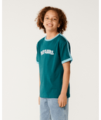 Rip Curl Surf Shack Logo Tee-Boy in BLUE GREEN