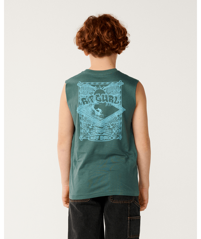 Rip Curl Surf Shack Muscle-Boy in MUTED GREEN