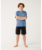 Rip Curl Archive Ripped Tee-Boy in BLUEFIN