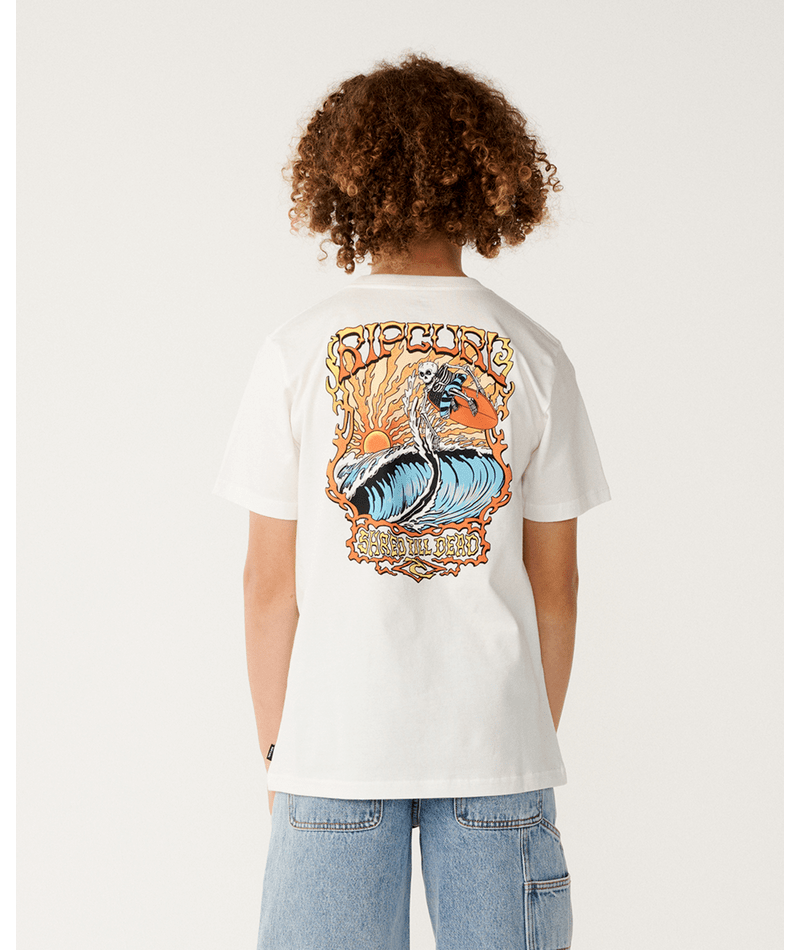 Rip Curl Air Shred Tee-Boy in BONE
