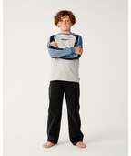 Rip Curl Archive Sandman Panel Ls Tee-B in GREY MARLE