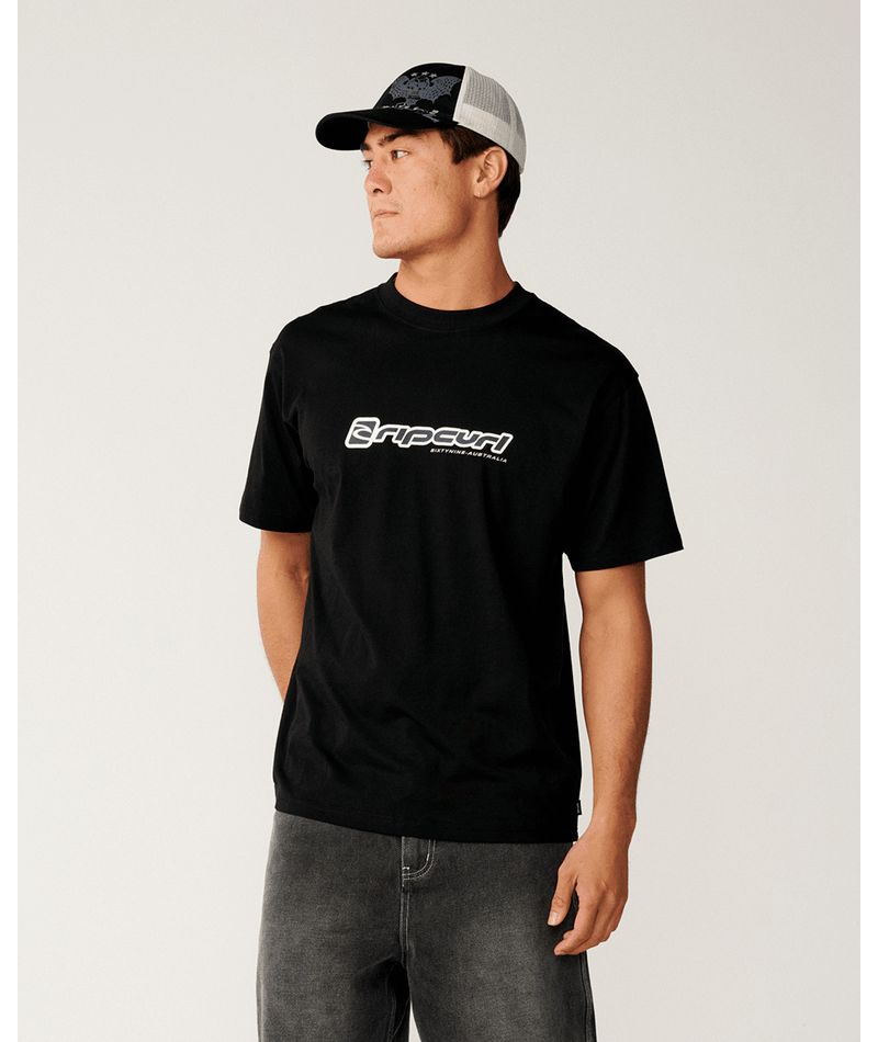 Rip Curl Archive Stack Tee in BLACK
