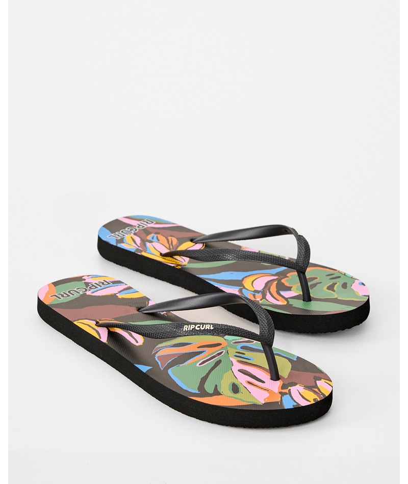 Rip Curl Mixed Bloom Open Toe in BLACK/GREEN