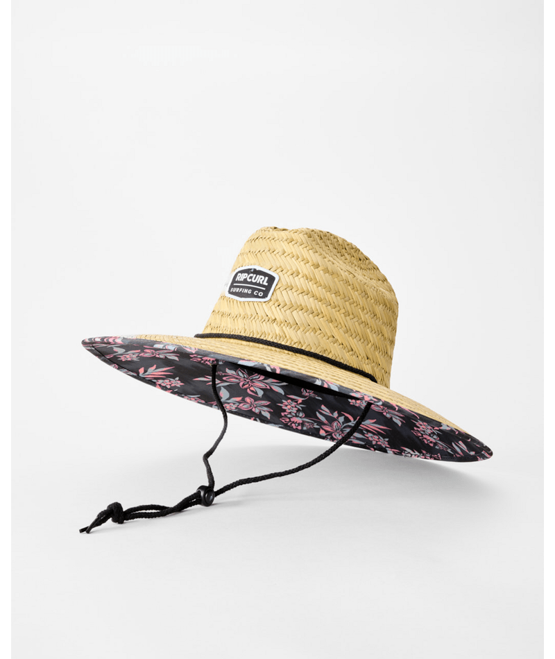 Rip Curl Fun Times Straw Hat in BLACK/ORANGE
