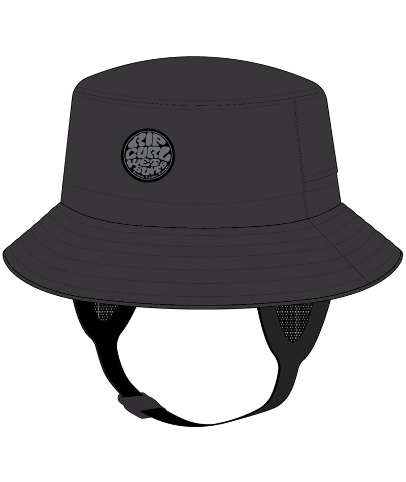 Rip Curl S-Series Surf Hat in WASHED BLACK