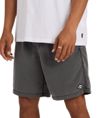 Billabong Mens All Day Overdye Layback 17" Boardshorts in Black