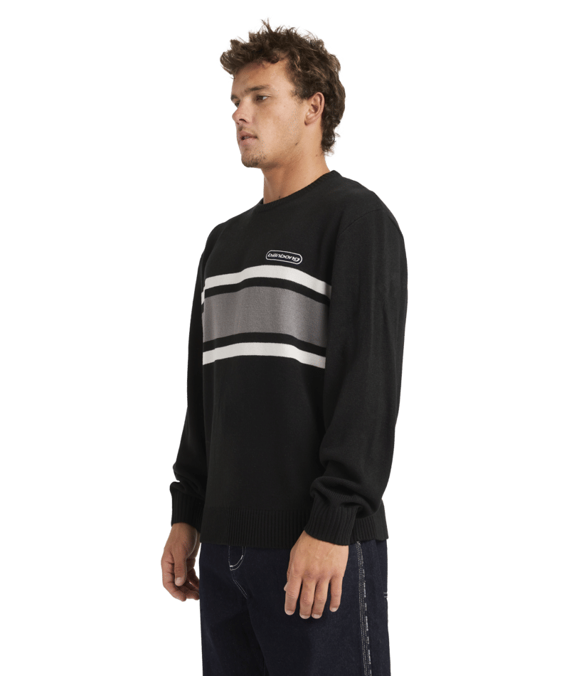 Billabong Spec 73 Panel Sweater in BLACK