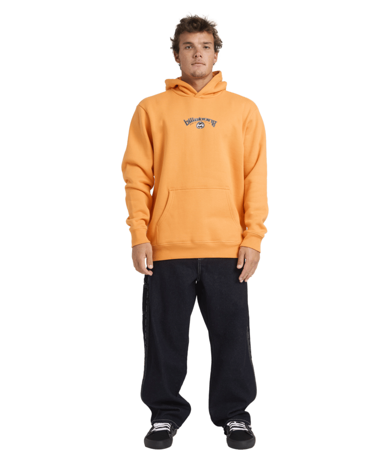 Billabong Spec Bio Arch Pop Hood in DUSTY ORANGE