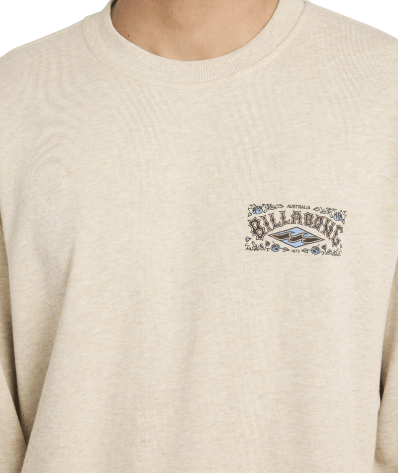 Billabong Short Sands Crew in OATMEAL HEATHER