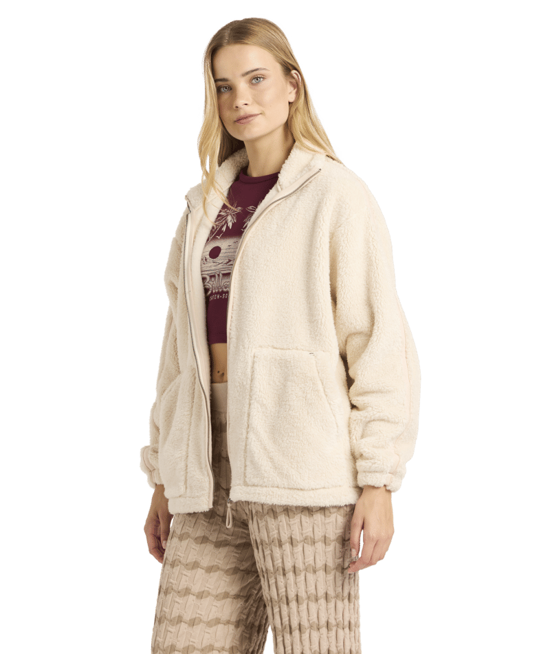 Billabong Sweet Ride Zip Up in WHITE CAP