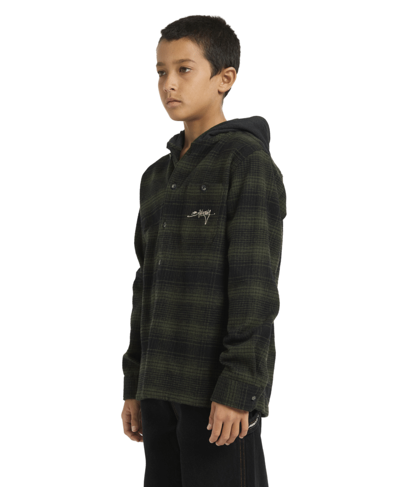 Billabong Boys Baja Surf Flannel in BLACK