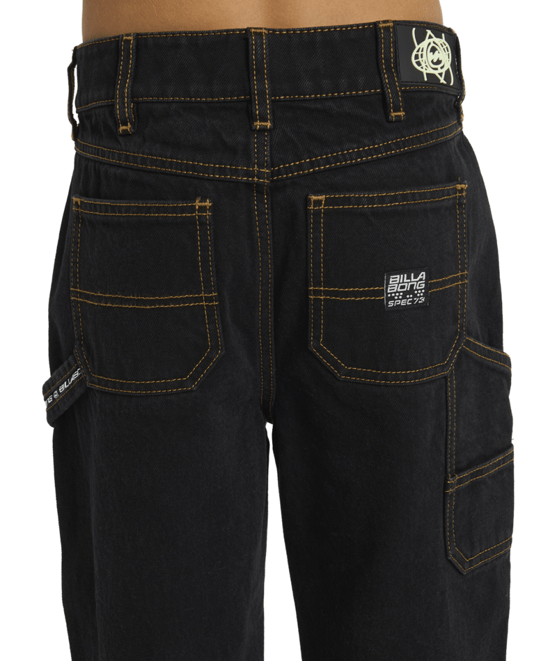 Billabong Boys Spec 73 Chrome Jean in WASHED BLACK