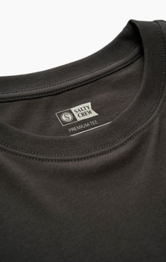 Salty Crew Flyer Premium Ss Tee in VINTAGE BLACK