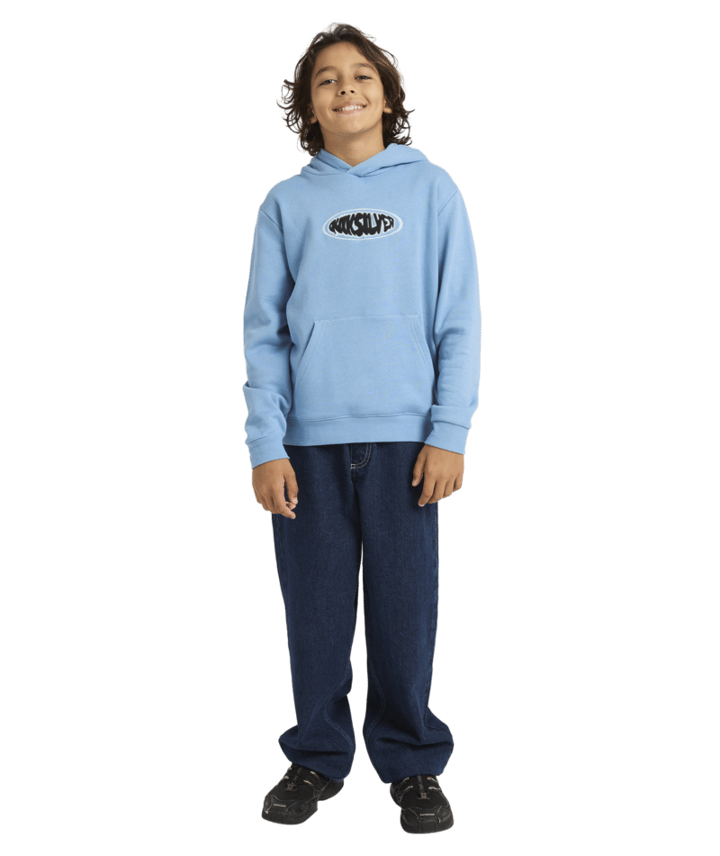Quiksilver Quik Global Hoodie Yth in RIVIERA