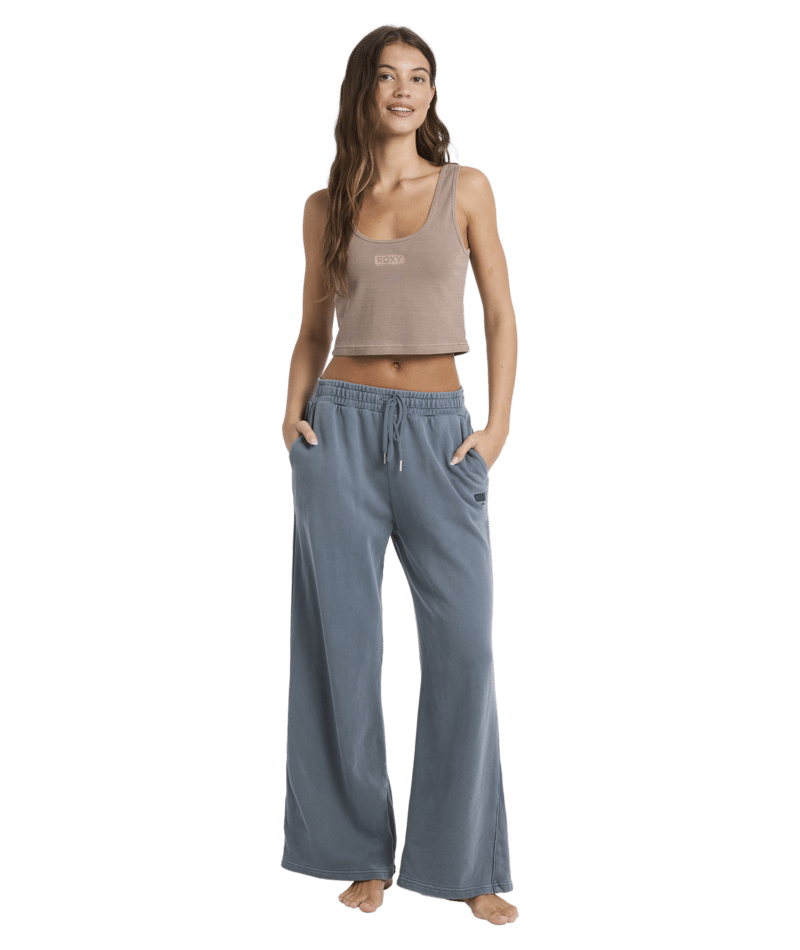 Roxy Heading Out Trackie Pant in DARK SLATE