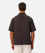 Industrie The Marbella Short Sleeve Shirt - Umber  in UMBER