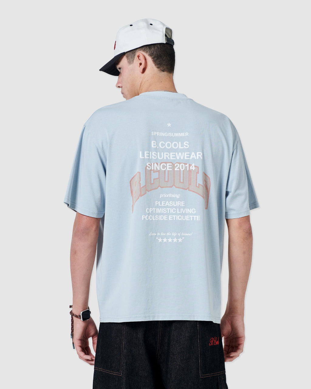 B. Cools stamp t-shirt blue in Single