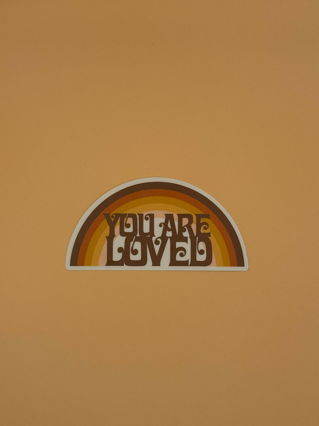 You Are Loved Rainbow Waterproof vinyl Sticker