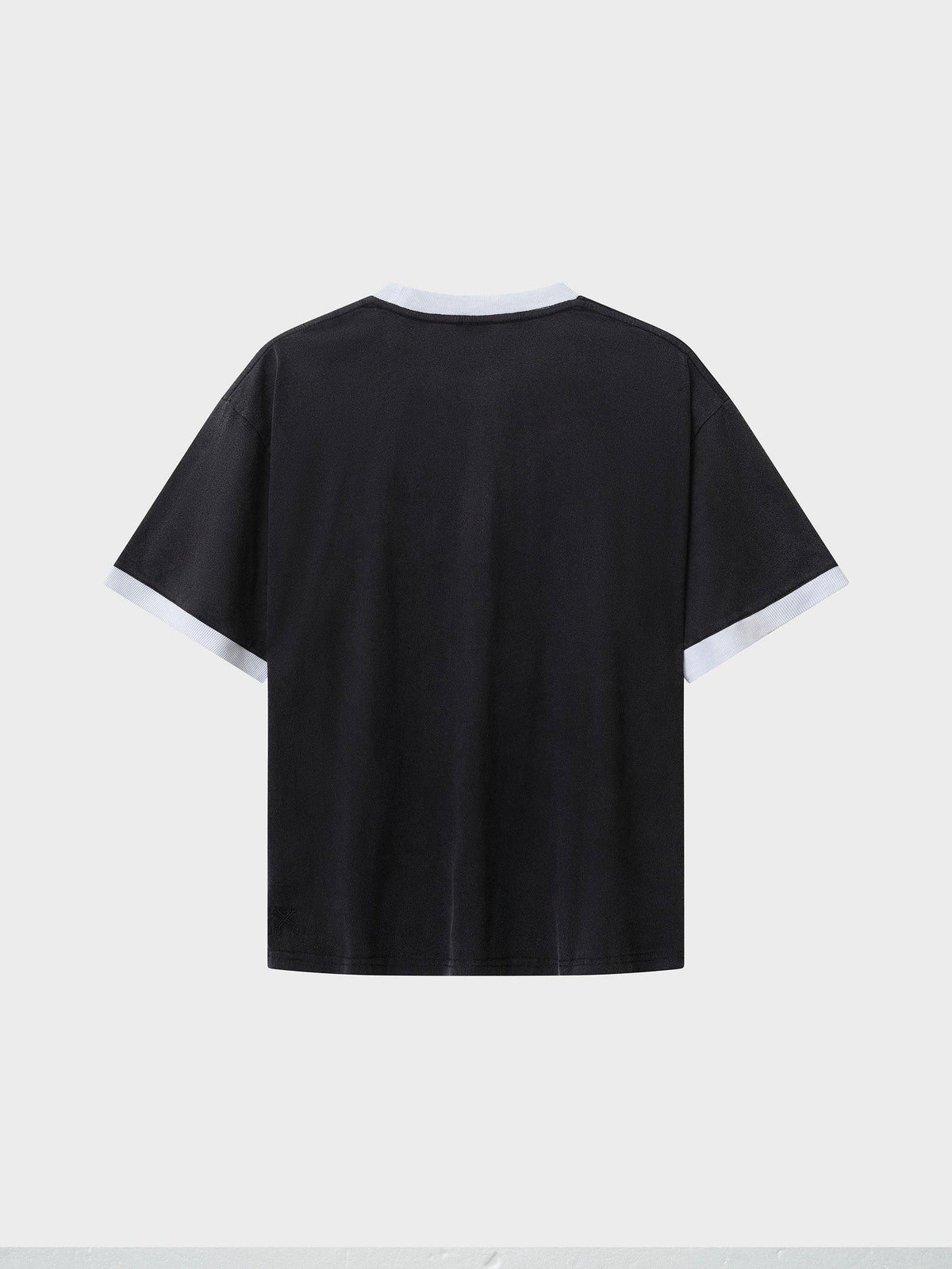 Billy Bones Club Bones Classic Ringer Tee - Vintage Black/ White in Single
