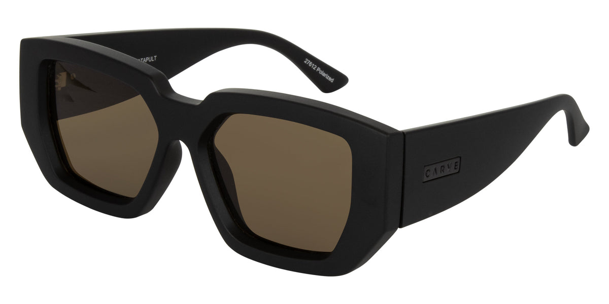 Carve Catapult - Matt Black Frame with Brown Polarized Lens in Single