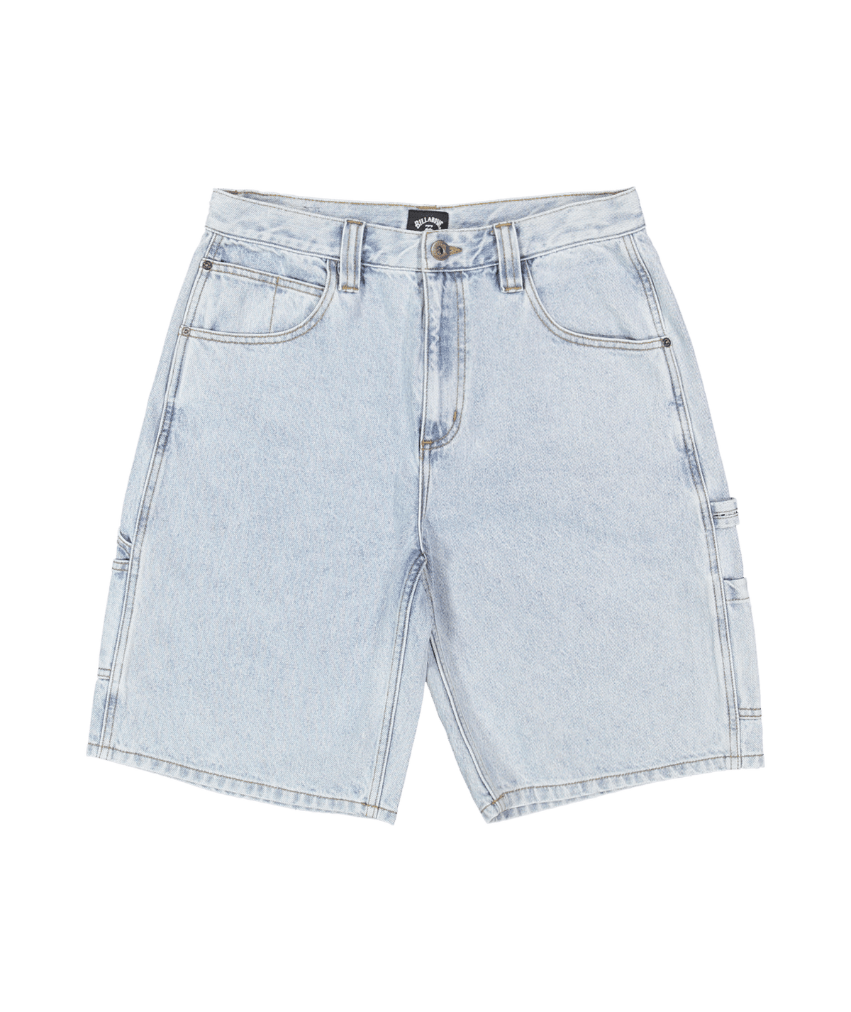 Billabong Mens Bad Dog Workwear Denim Shorts in Washed Indigo